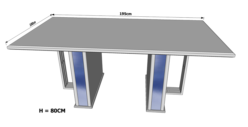 Table Salle À Manger BRANDO TSM-230722B