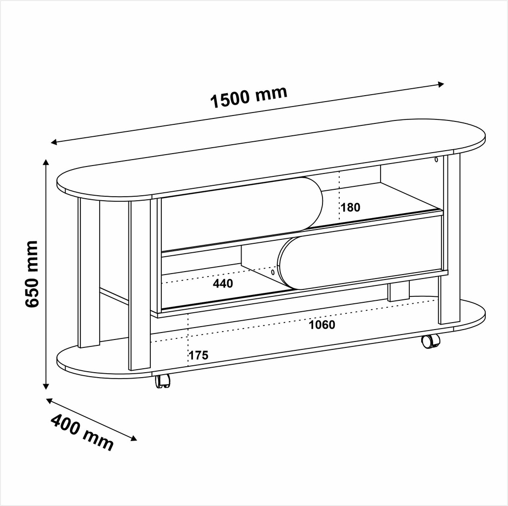 MEUBLE TELE MUNDI CEDAR