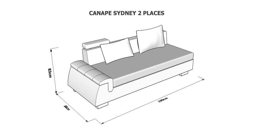 Canapé 5P + Fauteuil Sydney