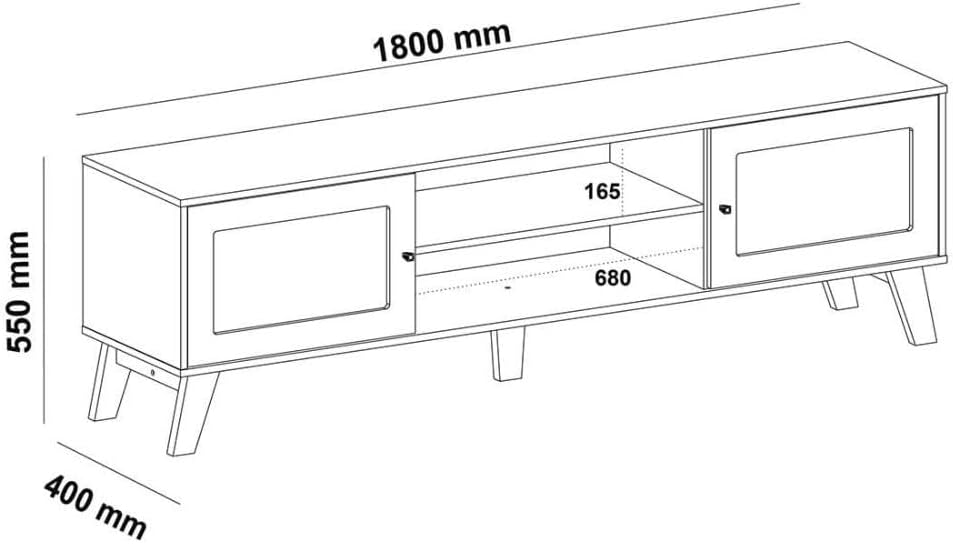 MEUBLE TELE CHARLOTTE WHITE