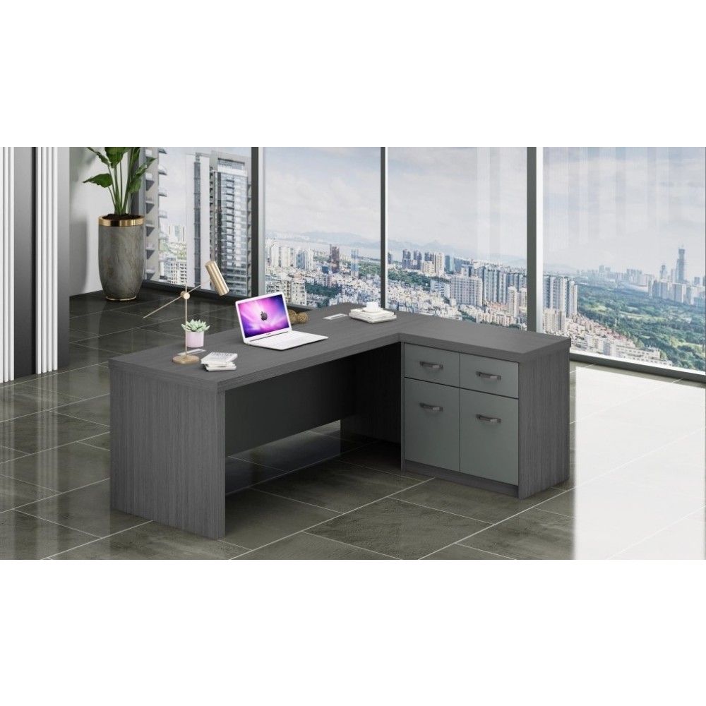 TABLE DE BUREAU RETOUR+CAISSON TB-YF-255-160