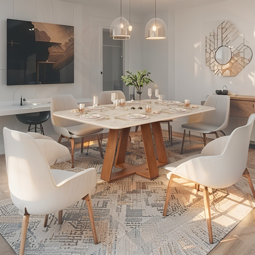 TABLE SALLE A MANGER CELESTE 170X90CM TSM-33748