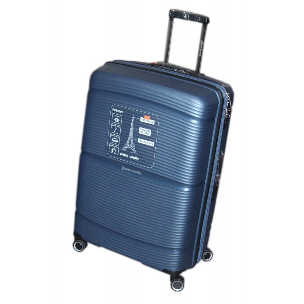 VALISE PIERRE CARDIN, BLEUE MARINE VAL-PC86302B/GRAND MODEL